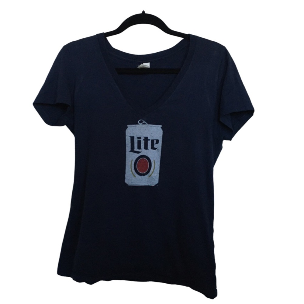 Miller Lite canvas T-shirt